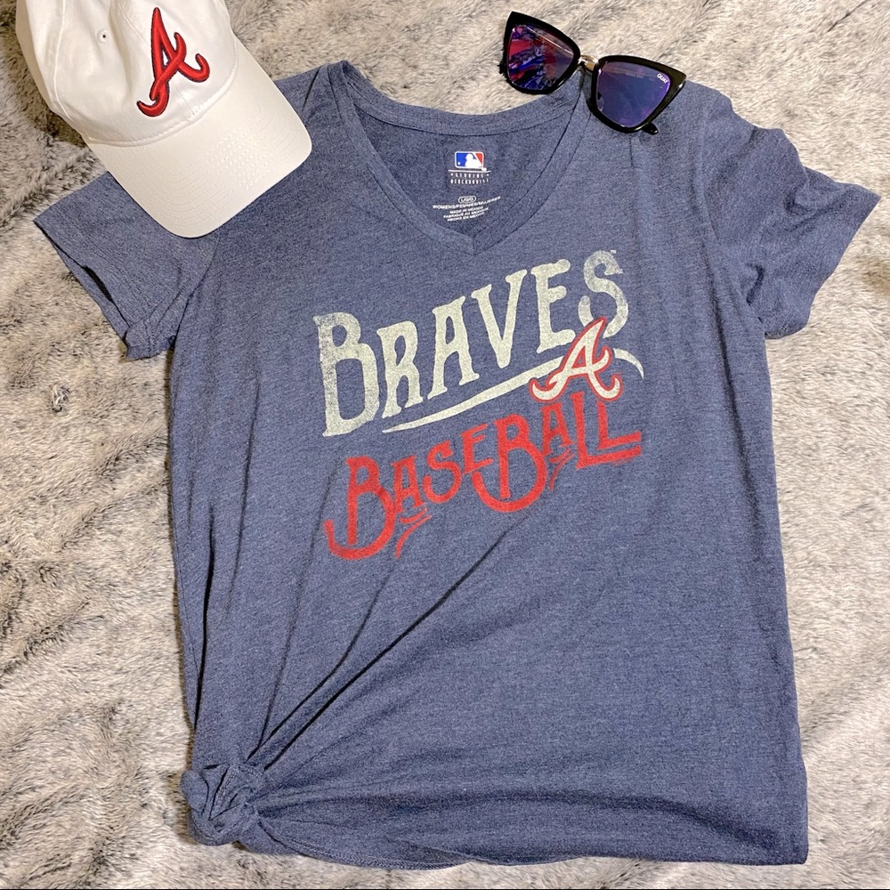 Women’s V-Neck Atlanta Braves Baseball Shirt